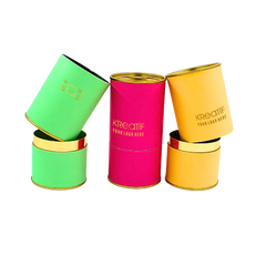 Cylinder Box with metal top & bottom