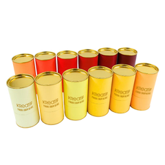 Cylinder Box with metal top & bottom